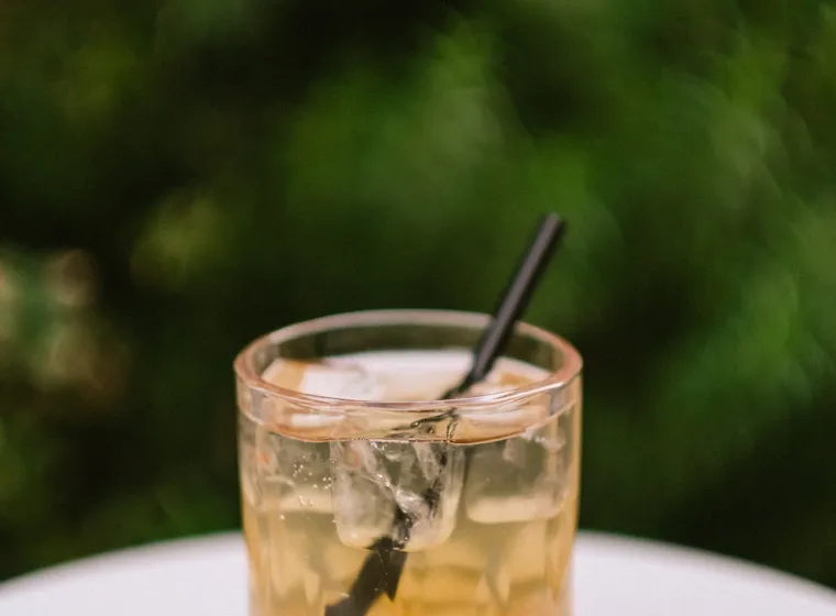 Chai soda with ice